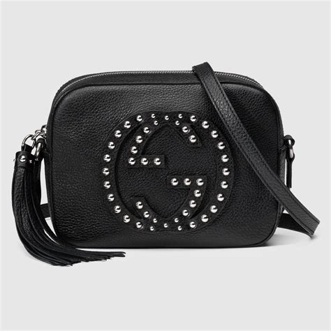 gucci soho disco black studded